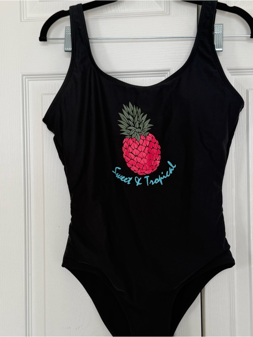 Black one piece Swimsuit Bathing suit Low Back size women’s small